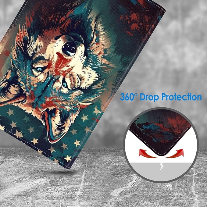 American Flag Wolf