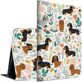 Case for Kindle Paperwhite 12th Generation &amp Kindle Colorsoft Signature Edition 2024 7 inch Lightweight Smart Case PU Leather Adjustable Stand Protective Cover with Auto Wake/Sleep - Dog Flower