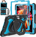 ROISKIN for iPad Air 11 inch M4/M3/M2 Case iPad Pro 11 inch 4th/3rd/2nd/1st GenerationiPad Air 5th/4th 10.9 inch CaseHeavy Duty Shockproof with 360 Stand Handle Shoulder Strap Pen Holder for Kids