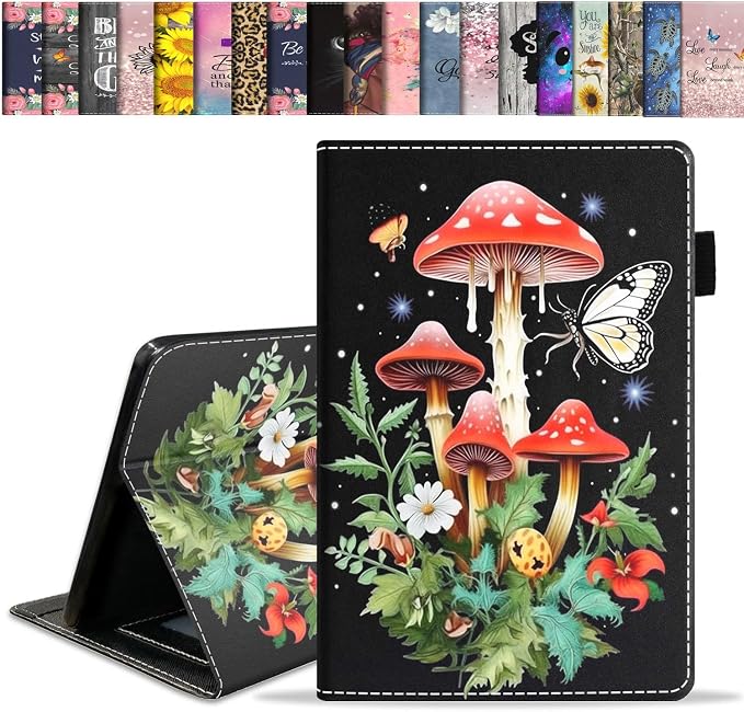 Mushrooms and Butterfly