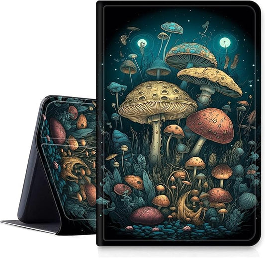 DIGTIALLL Case for Amazon Kindle Fire Max 11 Case (13th Generation 2023 Release) 11 PU Leather Smart Protective Cover with Auto Sleep/WakeMushroom Jellyfish