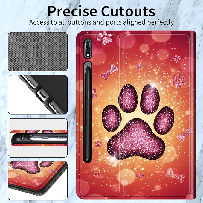 Glitter Dog Paw Print