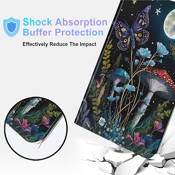Mushroom Butterfly Moon