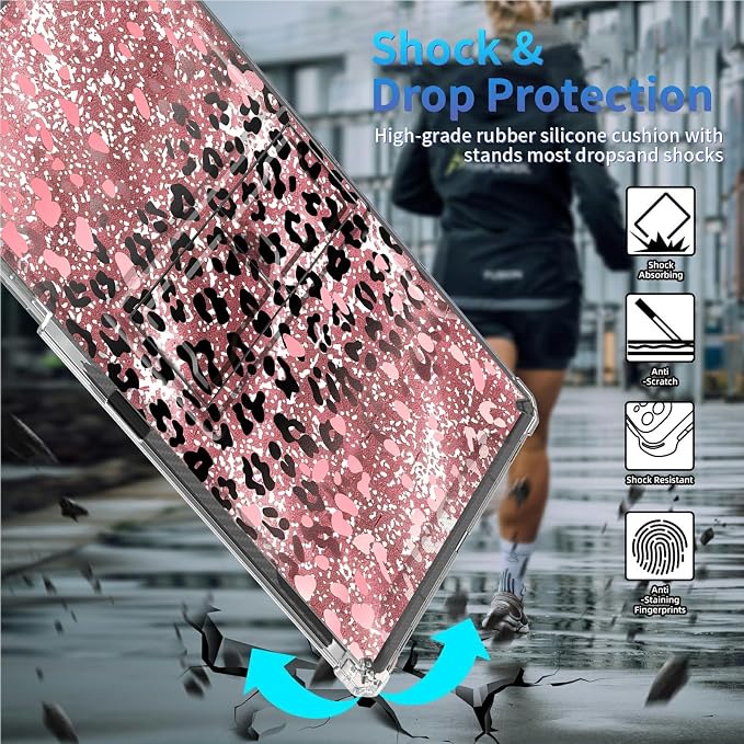 Pink Glitter Cheetah