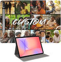 Custom Photo Personalized Flip Case for Samsung Galaxy Tab S7 11 inch(2020)Model Code: SM-T875/T876B Samsung Galaxy Tablet Customized Picture Text Leather Stand Cover Protective Case