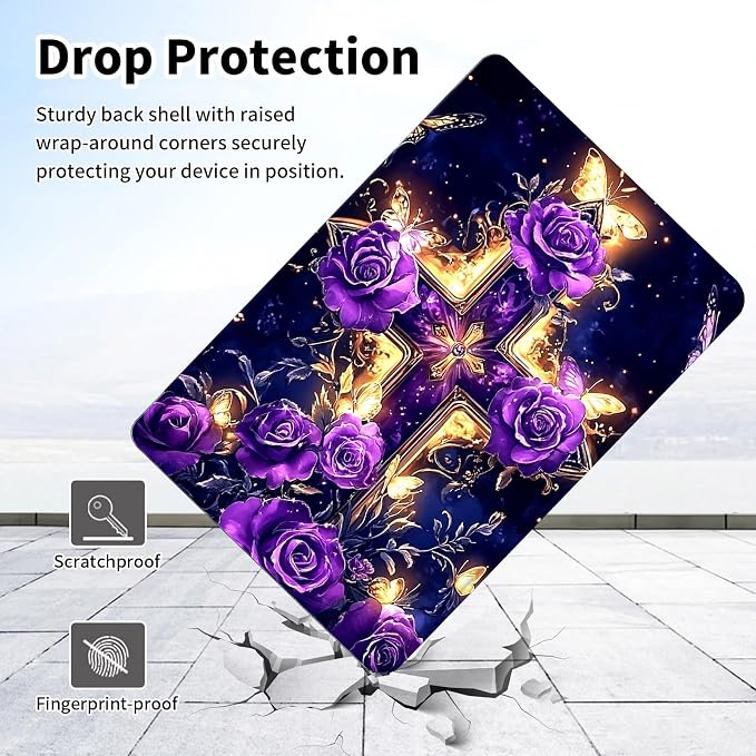 Cross Purple Floral