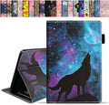 Case for All-New Amazon Fire HD 10 &amp 10 Plus Tablet 10.1 (13th/11th Generation 2023/2021 Release) Slim Stand Folio Cover with Card Slot &amp Auto Wake/Sleep - Galaxy Nebula Wolf