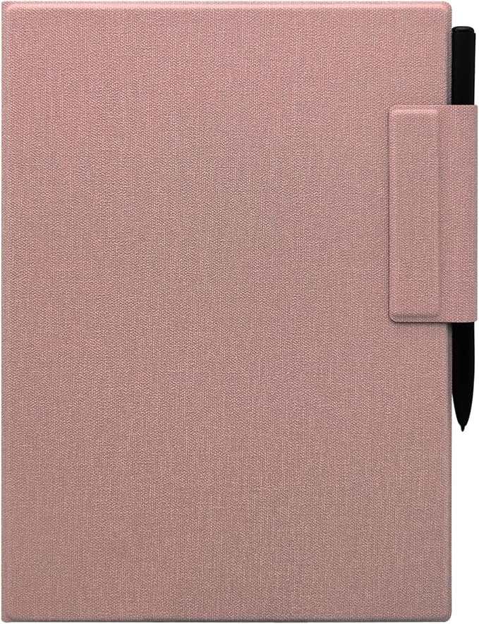 Magnetic Stand Folio Case for iFLYTEK AINOTE 2 10.65 E-Ink Tablet (2025 Released) Ultra-Thin Lightweight Premium PU Leather Cover with Magnetic Pen Buckle &amp Auto Sleep/Wake (Cloth Rose Pink)