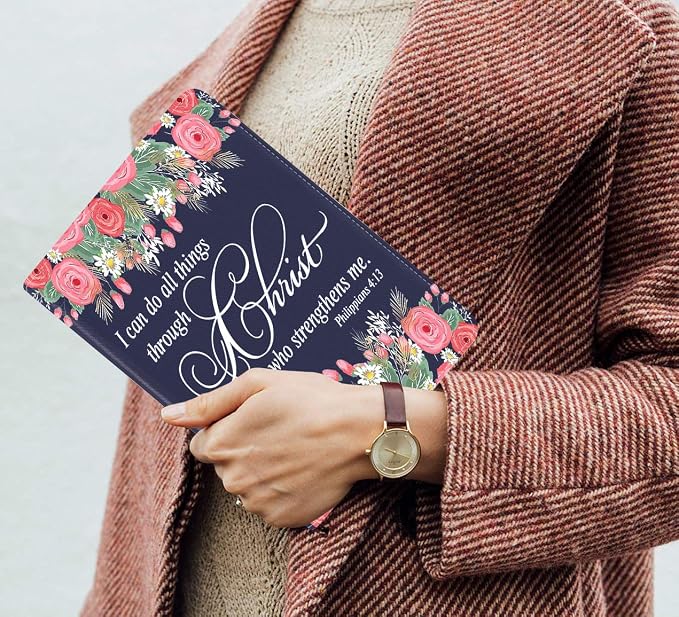 Floral Quote Bible Verse Philippians 4-13