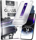 Defenslim for iPhone 14 Pro Max Privacy Screen Protector (2Pack) Easy Auto-Dust &amp Align Install Kit 6.7 Tempered Glass 9H Hardness Privacy Protection Case Friendly SpyShield
