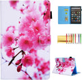 Folio Case for Amazon Fire HD 10 Tablet (5th/7th/9th Generation) Slim Fit Stand Magnetic Soft TPU Back Smart Cover for All-New Fire HD 10 2015/2017/2019 Sleep Mode Cherry Blossom