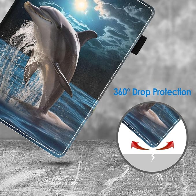Dolphin Under The Moon
