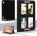 Tablet Case for iPad (A16) 11th Gen. 11 Inch 2025 iPad 10th Gen. 10.9 Inch 2022Vintage Style Women Girls Aesthetic Protective Smart Folio CoverAuto Sleep/WakeBlack