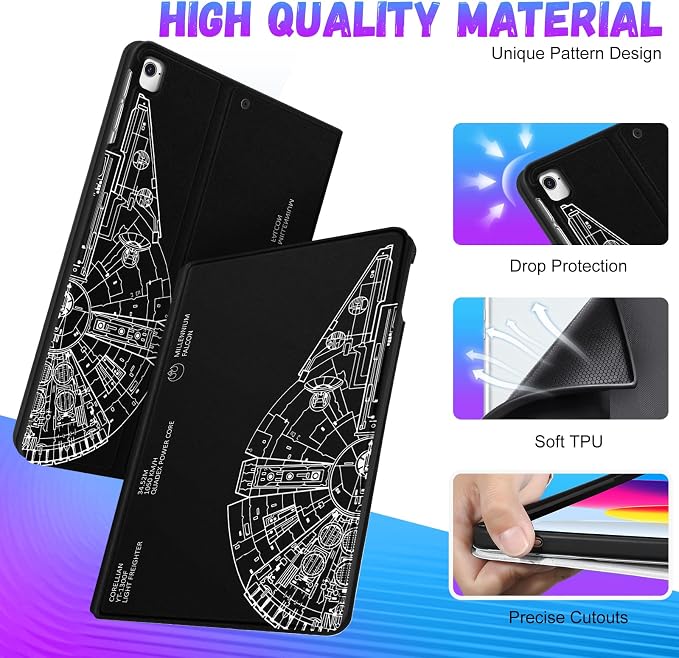 6-for iPad 9.7-Black Rotary Gear