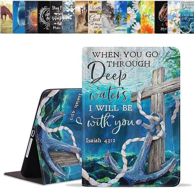 Christian Cross and Anchor Quote Bible Verse Isaiah 43:2