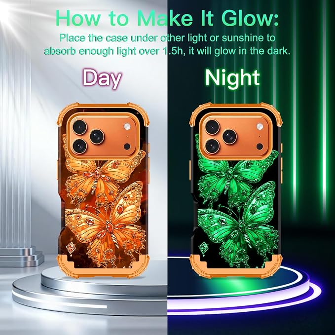 Glow in The Dark Orange Spinel