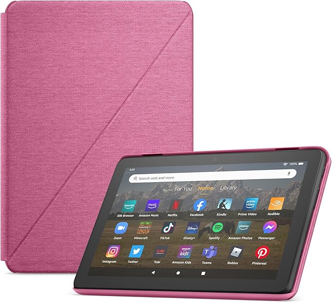 Amazon Fire HD 8 Tablet Cover (Only compatible with 12th generation tablet) Hibiscus