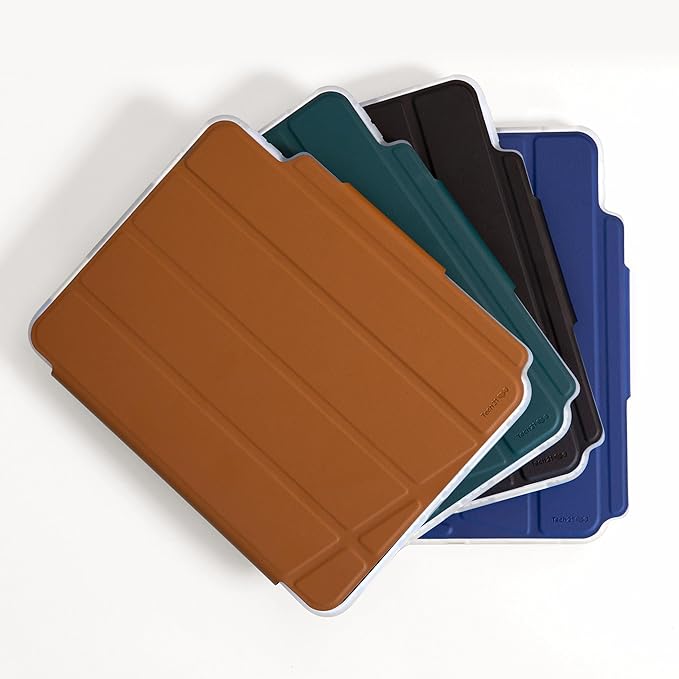 Tech21 EvoFolio case for iPad 7th/8th/9th Gen - Impact Protection iPad case with Multi-Angle Viewing Wake/Sleep Cover - Blue