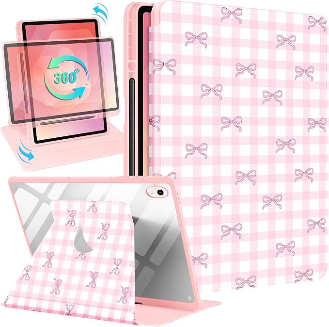 Pink Bow Checkered