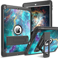 BENTOBEN for iPad 9th/8th/7th Generation Case 10.2 Case - Glow in The Dark 3 in 1 Shockproof Kickstand Protective Cover Space/Nebula