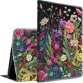 Case for All-New Fire 7 Tablet Case 7 12th Generation 2022 Release Lightweight Smart Cover PU Leather Adjustable Stand Protective Cover with Auto Wake/Sleep - Floral Flower