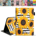 Case for All-New Amazon Fire HD 10 &amp 10 Plus Tablet 10.1 (13th/11th Generation 2023/2021 Release) Slim PU Leather Stand Cover with Card Slot &amp Auto Wake/Sleep - Sunflowers