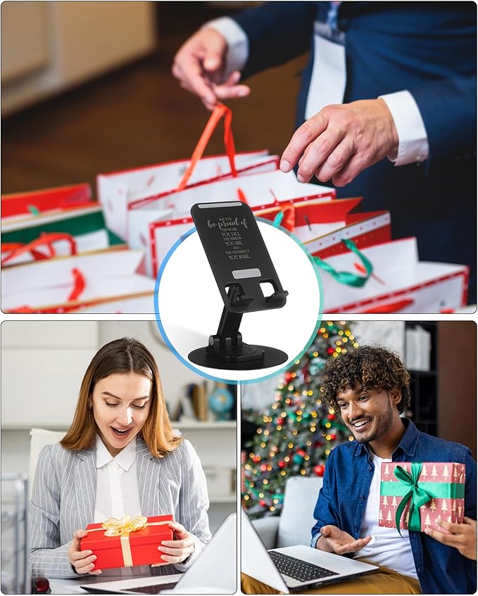 12 Pcs Employee Appreciation Gift Bulk Motivational Cell Phone Stand 360 Rotating Desk Accessory Quote “May You Be Proud of The Work You Do” for Workers Doctor Teachers Volunteers