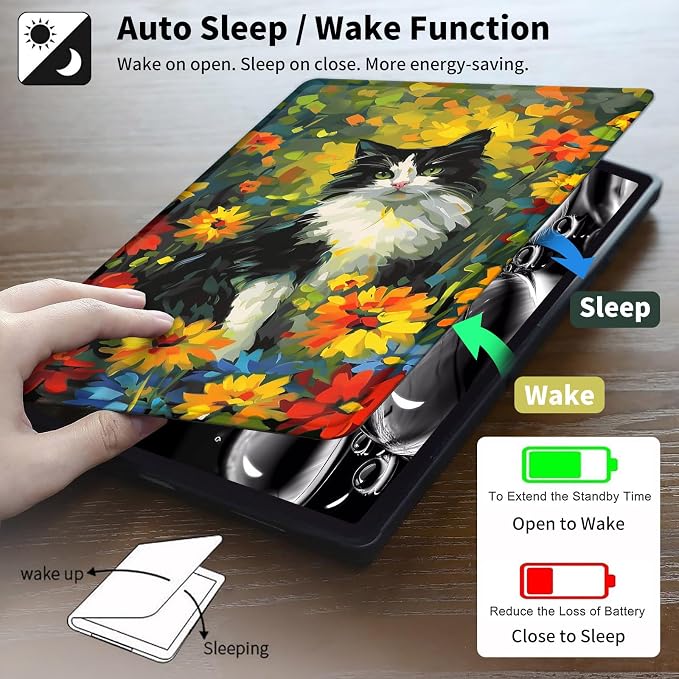 Colorful Cat Floral