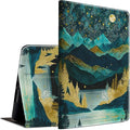 Case for Kindle Paperwhite 12th Generation &amp Kindle Colorsoft Signature Edition 2024 7 inch Lightweight Smart Case PU Leather Adjustable Stand Protective Cover with Auto Wake/Sleep - Mountains