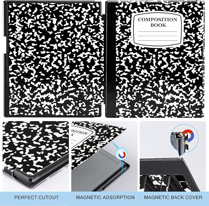 CoBak Case for Remarkable 2 Paper Tablet with Two Viewing Angles- Lightweight and Hard Back Shell Protective Book Folio Cover with Built-in Pen Holder - for 10.3 2020 Released (with Stand Notebook)