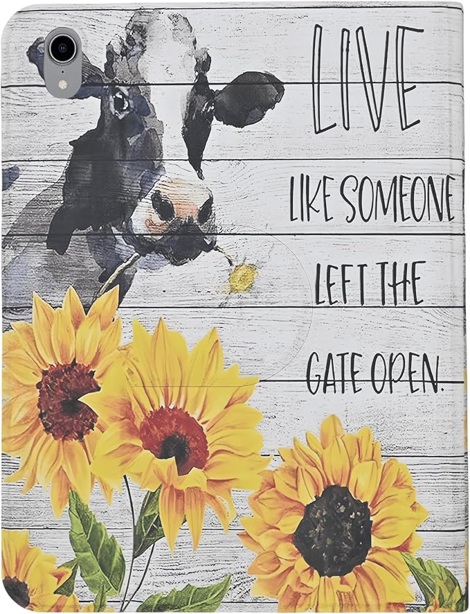 Cow Inspirational with Flower