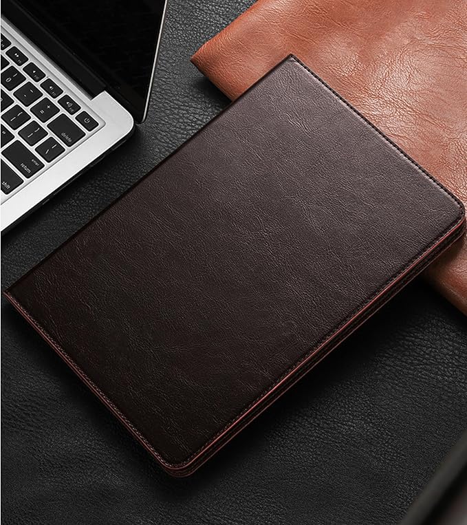 for Ipad Case 10.2-inch 9th/8th/7th Gen 2021/2020/2019 Genuine Leather Cover Protective ShellAuto Wake/Sleep.Dark Brown