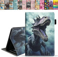Case for All-New Amazon Fire HD 10 &amp 10 Plus Tablet 10.1 (13th/11th Generation 2023/2021 Release) Slim PU Leather Stand Cover with Card Slot &amp Auto Wake/Sleep - Dinosaur