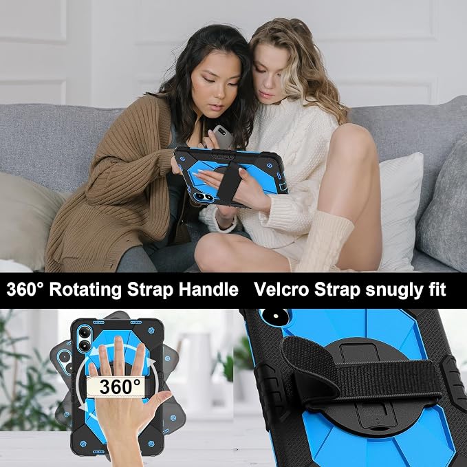 Black/Blue+2PCS Glass