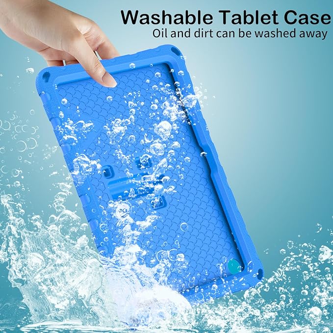 for Kindle Fire Max 11 (2023) Butterfly Wings Kickstand Kids Girl Tablet Case EVA Material Light Weight Shockproof Rugged Heavy Duty Kids Tablet Case for Kindle Fire Max 11 (2023) (Blue)