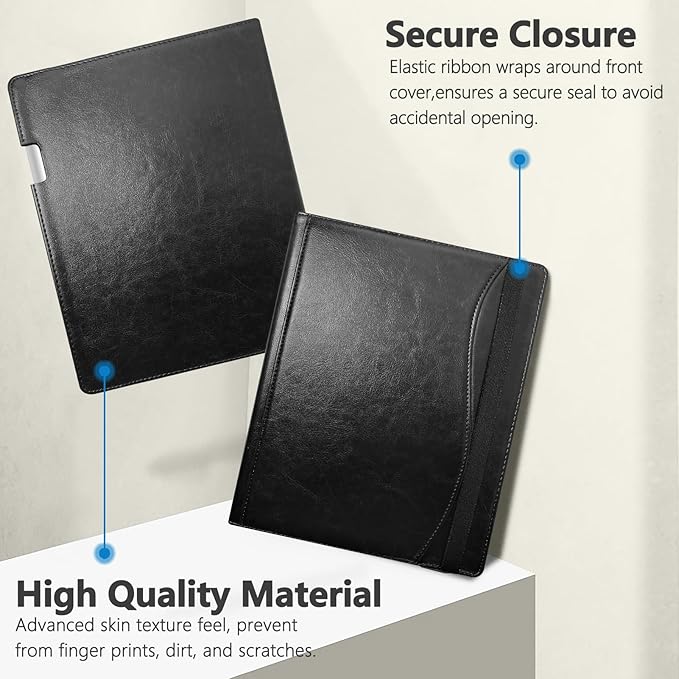 E NET-CASE Case for Remarkable 2 Tablet 10.3 inch (2020 Released) - New Business Design Upgraded Leather Cover for Remarkable 2 Digital Paper with Stand &amp Pen Holder (Black)