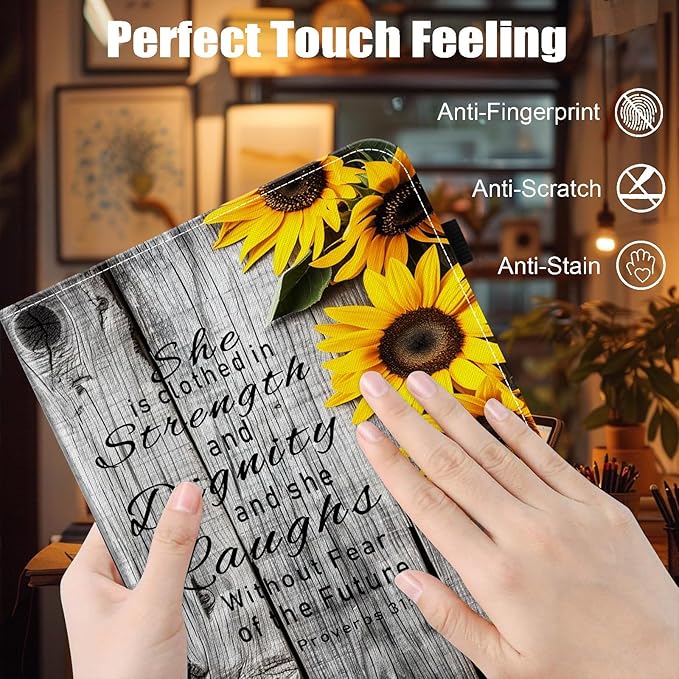 Case for iPad 9th Generation/iPad 8/iPad 7 iPad 10.2 2021 2020 2019/iPad Air 10.5/iPad Pro 10.5Card Slot PU Leather TPU Case Pen Holder Auto Wake SleepBible Verses Proverbs 31:25