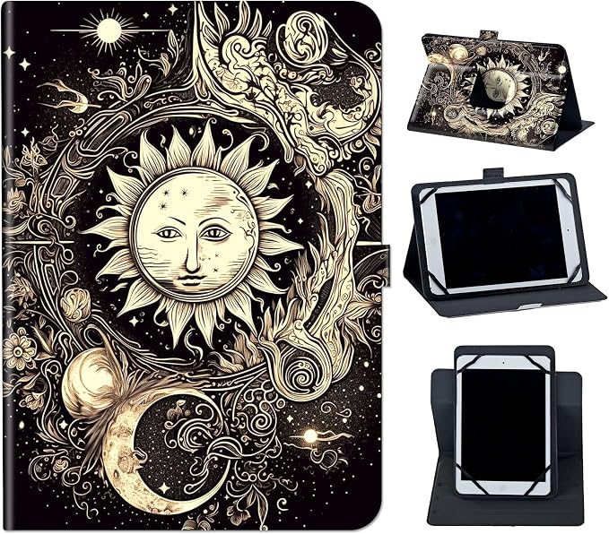gold sun and moon