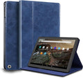 for Google Pixel Tablet Case 11/10.95 inch Genuine Leather Cover Protective Shell for 2023.Blue