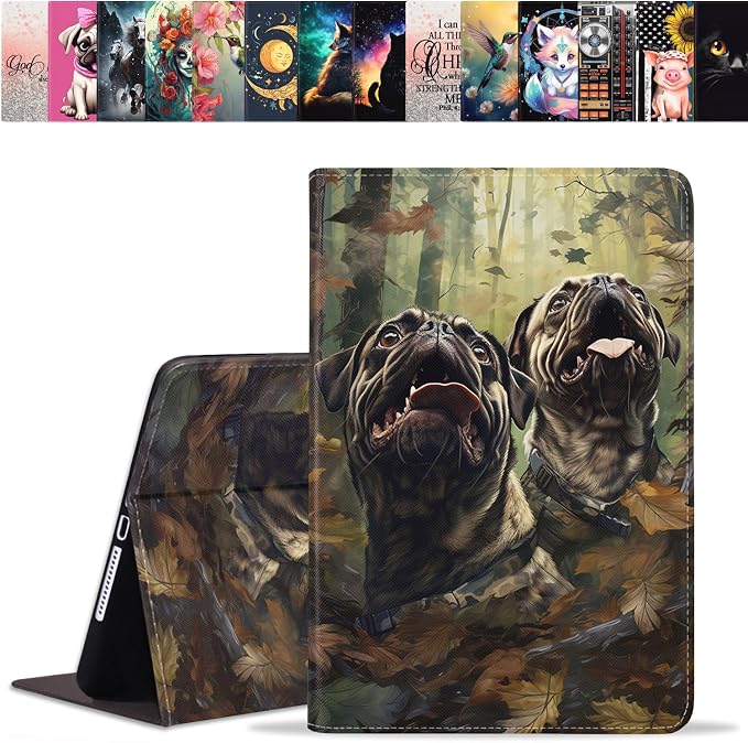 Jungle Camo Pug Funny Expression