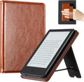CoBak Case for 6 E-Reader - PU Leather Smart Cover with Auto Sleep/Wake &amp Hand Strap not Compatible with Kobo ClaraBrown