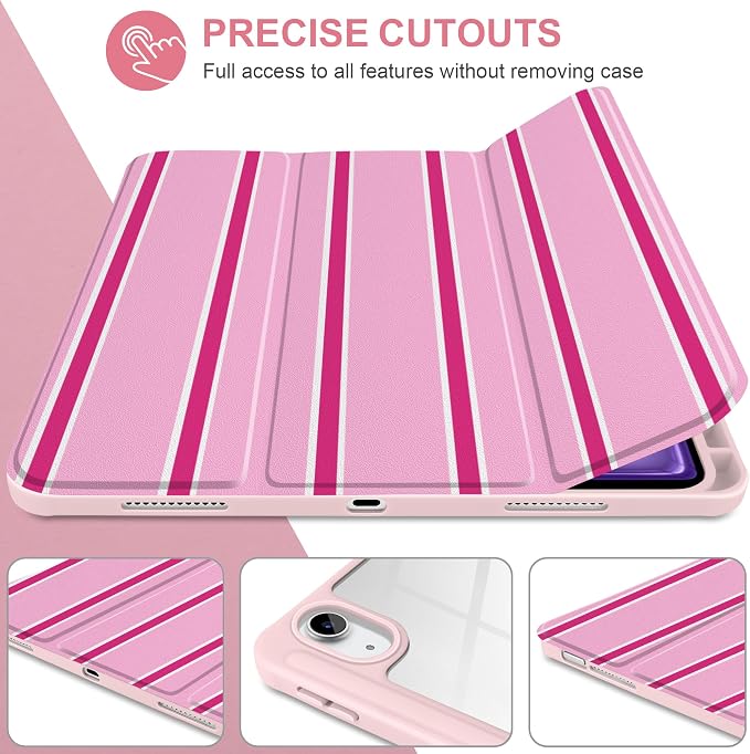 Magenta & White Stripes
