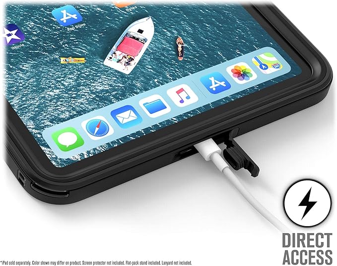 Catalyst Waterproof iPad Case for iPad Pro 11 2018 Waterproof 6.6 ft - Full Body Protection Heavy Duty Drop Proof 4ft Kickstand True Acoustic Sound Technology Built-in Screen Protector