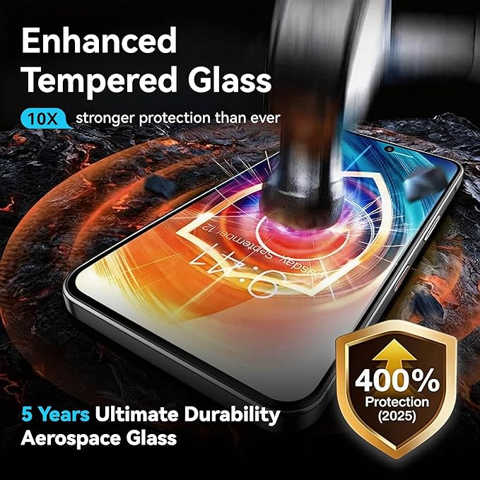 3 Pack for Galaxy S24 Plus [6.7 Inch] Screen Protector Tempered Glass 9H Glass for S24 Plus Screen Protector Fast Alignment Tool Case Friendly Scratch Resistant Bubble Free