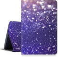 Case for Amazon Fire HD 10 Tablet (7th/9th Generation2017/2019 Release) 10.1 PU Leather Smart Protective Cover with Auto Sleep/Wake for Fire HD 10 2019Purple Glitter