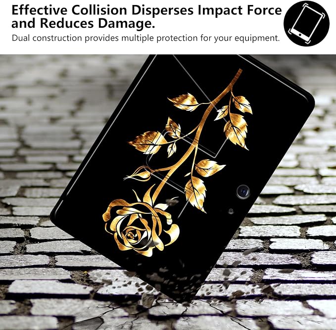 Golden Metallic Rose Flower