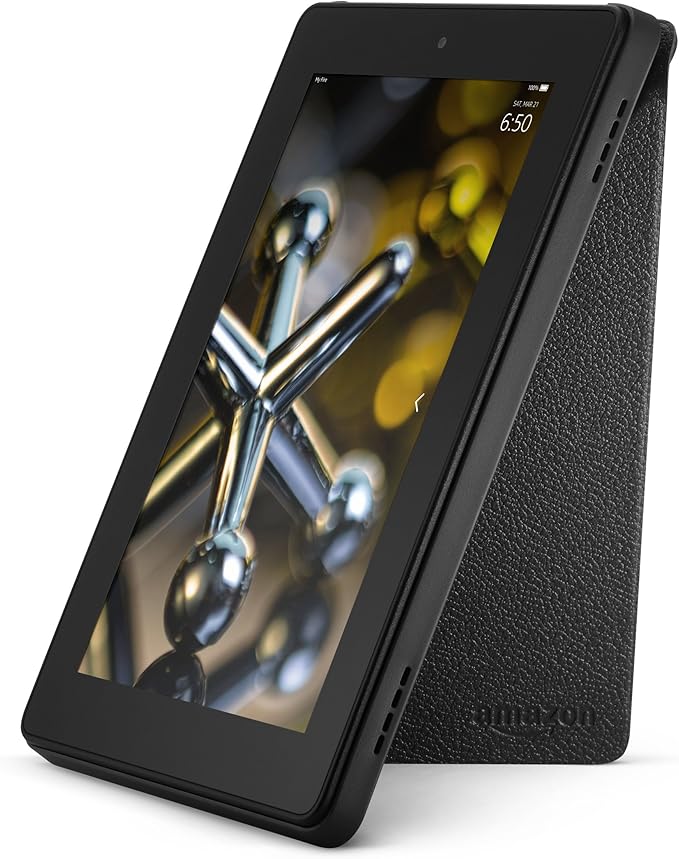 Standing Leather Case for Fire HD 7 (4th Generation) Black