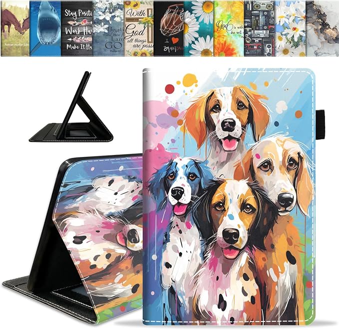 Abstract Watercolor Art Dogs