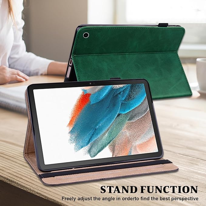 Case for Amazon Kindle Fire Max 11 Case (13th Generation 2023 Release) 11PU Leather Folio Stand Stylish Solid Color Stripe Stand Cover for Fire 11 Tablet - Green