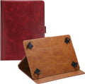 Tablet Case (10.6 x 7.9 Inch) - PU Leather Folio Standing Protective Case Universal Protective Cover Case for 9-10 Inch Tablet Red